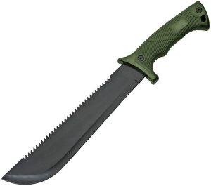 Rite Edge Hunter Field Machete - 10 inch Sawback Black