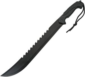 Rite Edge Cyber Outdoor Machete - 18 inch Sawback Glass Breaker