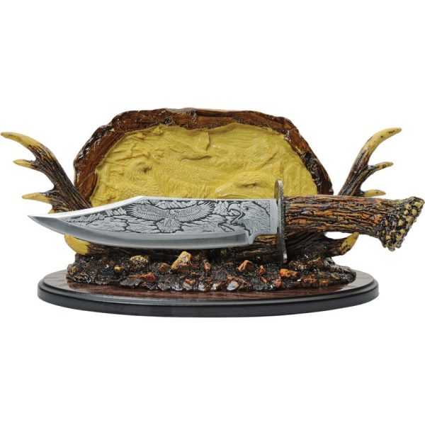 CN211529EG_add_01.jpg Eagle Bowie Fixed Blade Knife 7.25" Stainless Steel Resin Handle