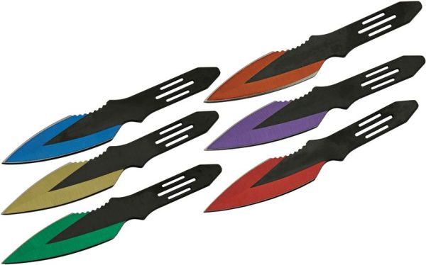 Rite Edge Six Piece Throw Set - Multicolor Stainless