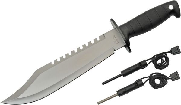 Rite Edge Outdoor Beast Knife - 440 Sawback Blade