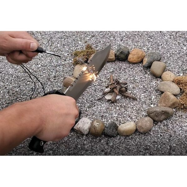 Rite Edge Outdoor Beast Knife - 440 Sawback Blade