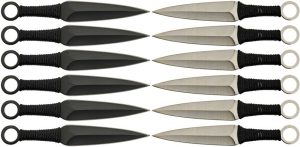 Rite Edge 12pc Kunai Set - Finger Ring Two-Tone