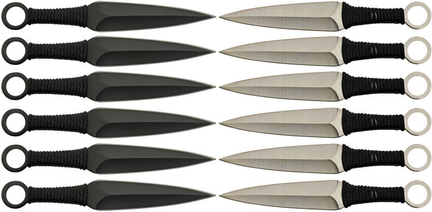 Rite Edge 12pc Two Team Kunai Set 3.5" Stainless Blade