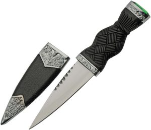 CN211545GN.jpg Rite Edge Scottish Dirk Green - Partially Serrated Blade
