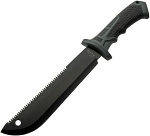 Rite Edge Slate Machete - Sawback Black Finish
