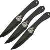 Rite Edge Skull Thrower Set - Black Finish Throwing Knives