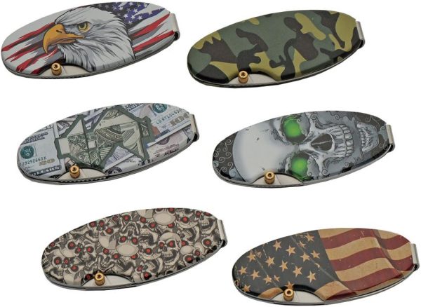 Rite Edge Money Clip Linerlock Folding Knife 24 Pc Display Set