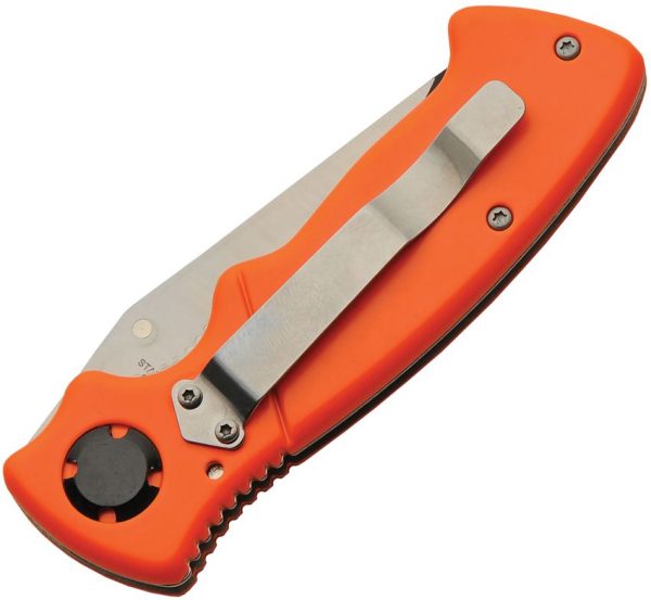 Rite Edge Hollow Linerlock Orange - Two-Tone Blade
