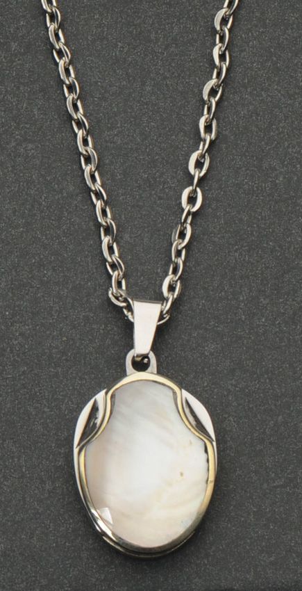 Rite Edge White Shell Blade Necklace - 0.75 inches