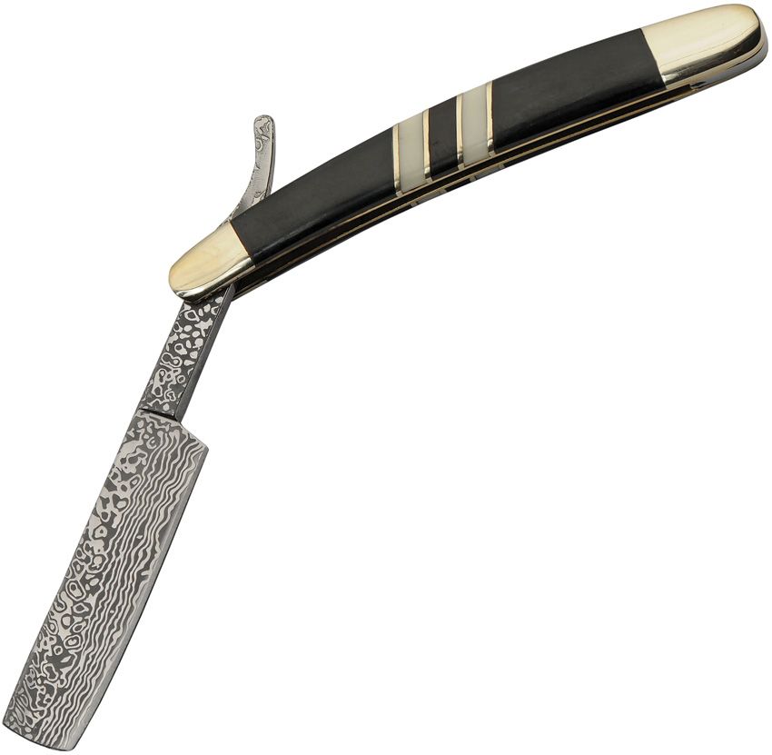 Rite Edge Deco Folding Razor 3.25" 3Cr13 Black Pakkawood