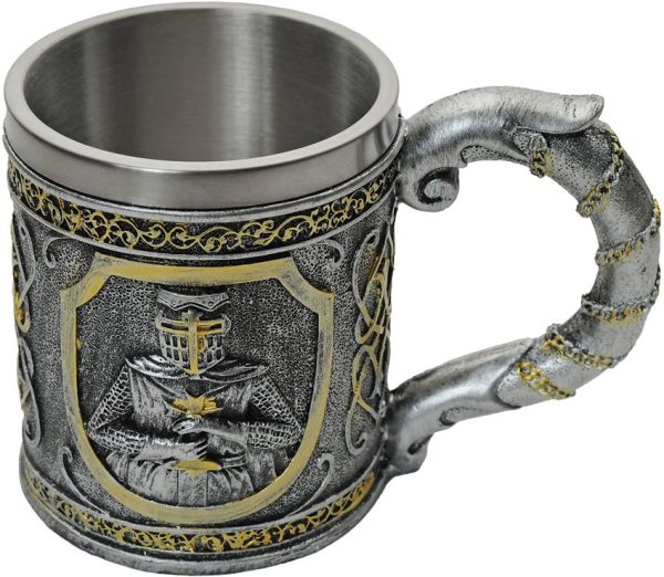 China Made Knights Templar Mug - Resin Stainless 500ml