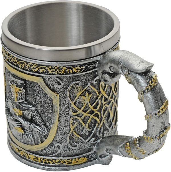 China Made Knights Templar Mug - Resin Stainless 500ml