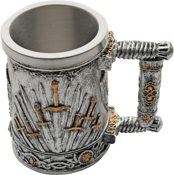 China Made Medieval Swords Mug - Resin Stainless 500ml