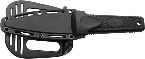 Rite Edge Battle Knife 4in Serrated Dagger Black