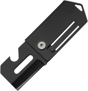 CN211608BK.jpg China Made Dog Tag Cutter Folder Black - 2 inches Blade