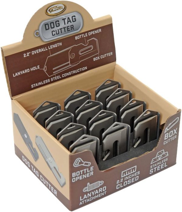 CN211608DS.jpg 12Pc Dog Tag Cutter Folding Knife Set Stainless Steel EDC