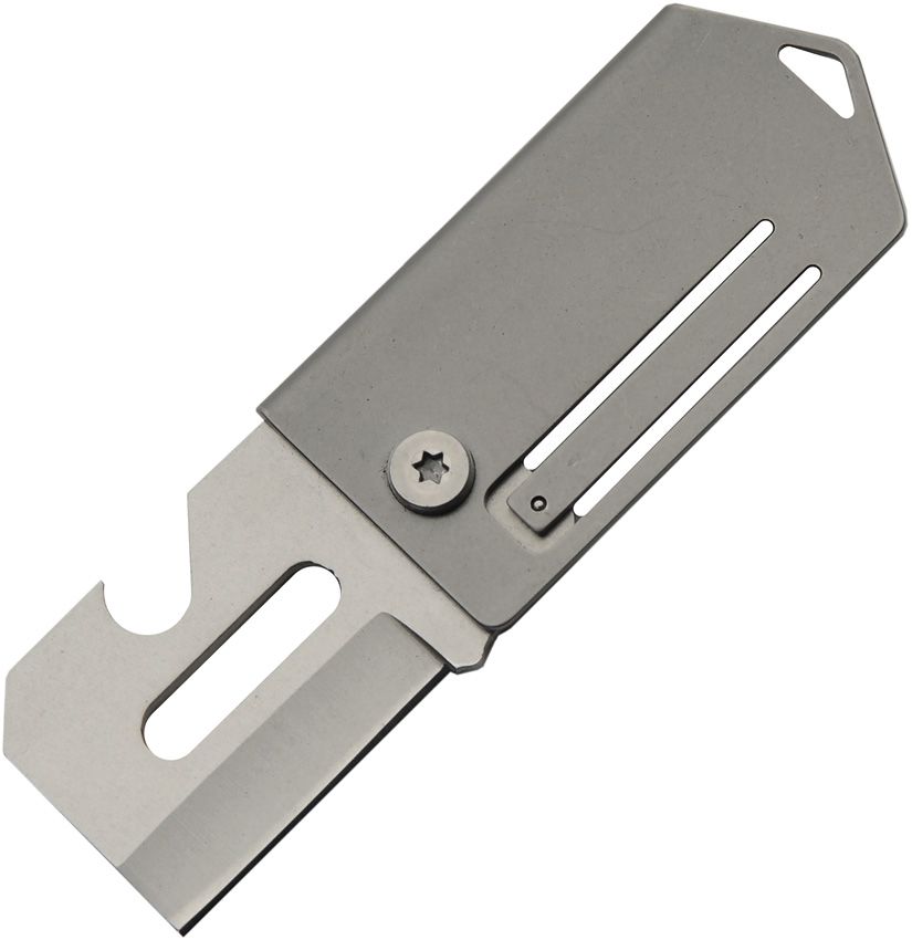 China Made Dog Tag Cutter Folding Knife Gray 2" Blade