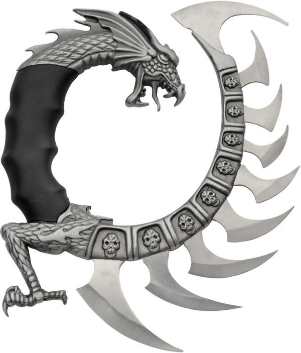 Dragon Spine Knife Stainless Blade Nylon Handle Display Stand