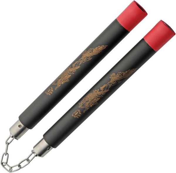 China Made Gold Dragon Nunchucks Foam - 12 inch