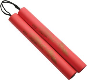 CN211624RD.jpg China Made Foam Nunchucks Red - 10 inch Practice