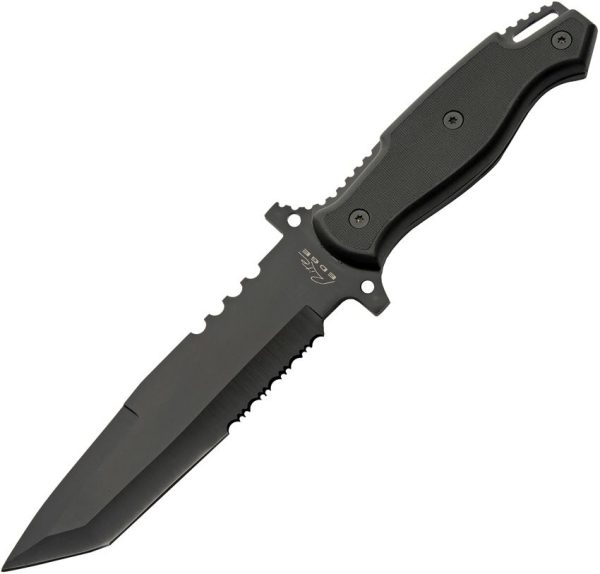 Rite Edge Ranger Tanto - 7 inch Black Serrated Blade