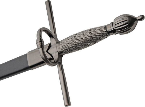 CN211644_add_02.jpg China Made Rapier Dagger 14.5" Polished Stainless Fixed Blade