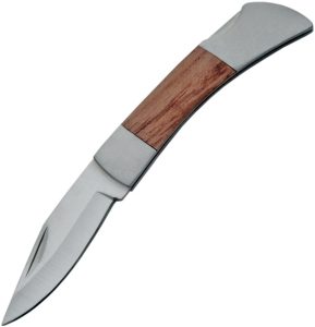 Rite Edge Small Lockback Wood Knife - Brown