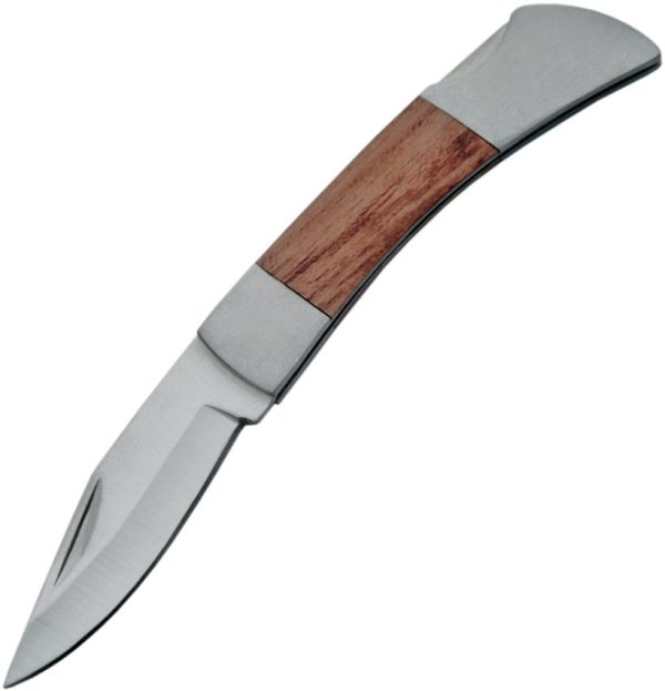 Rite Edge Small Lockback Wood Knife - Brown