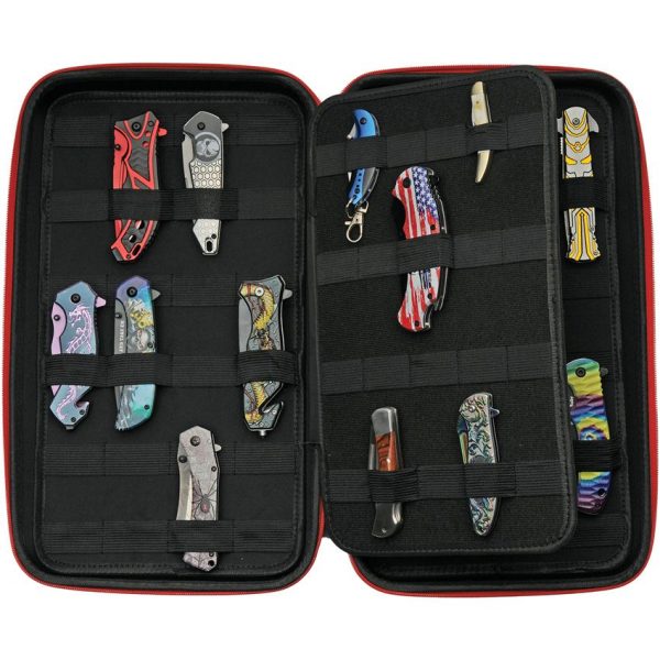 China Made Knife Case 64-Piece Black Nylon Storage Display
