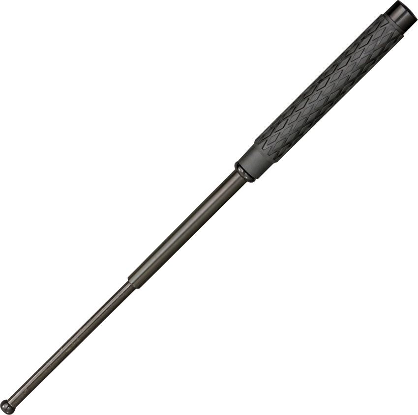 Kwik Force 21 Inch Expandable Baton Black Steel w/ Sheath