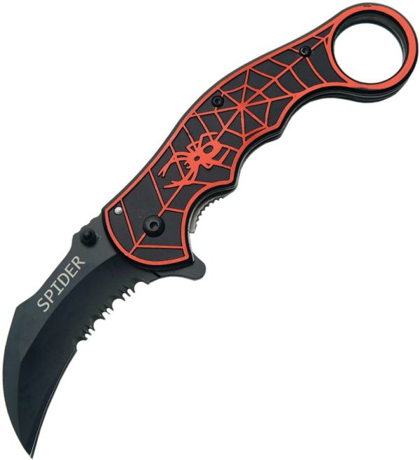 Rite Edge Spider Karambit Linerlock A/O - Red