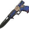Rite Edge Gun Linerlock A/O Police - Black Stainless