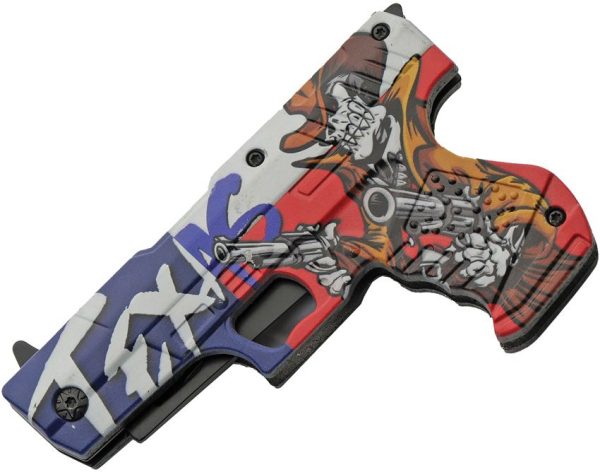 Rite Edge Gun Linerlock A/O Texas - Black Stainless