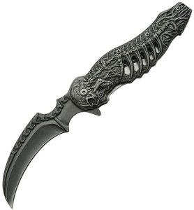 Rite Edge Skull Talon Stonewash - Assisted Opening