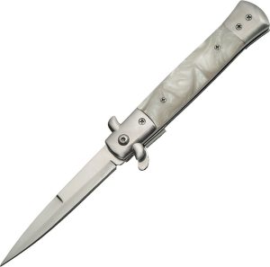 Rite Edge Stiletto Linerlock White Acrylic Onlay