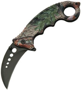 CN300409.jpg China Made Folder Camo Karambit Clip A/O Assisted Opening