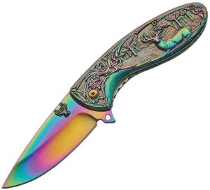 CN300428RB.jpg Rite Edge Deer Linerlock Spectrum Titanium Assisted Knife