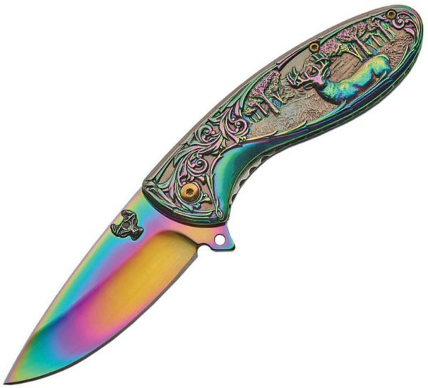 Rite Edge Deer Linerlock Spectrum Titanium Assisted Knife