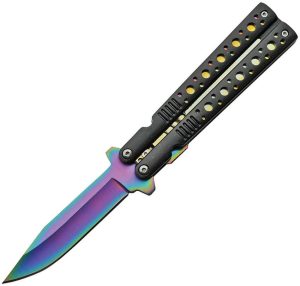 China Made Linerlock A/O Spectrum Butterfly Handle Knife
