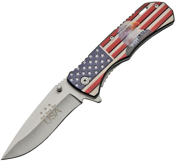 China Made Eagle Linerlock A/O Drop Point Assisted Knife