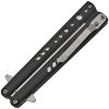 China Made Linerlock A/O Assisted - Black Aluminum Handle