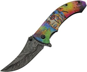 Rite Edge Spirited Queen Linerlock - Stonewash Blade