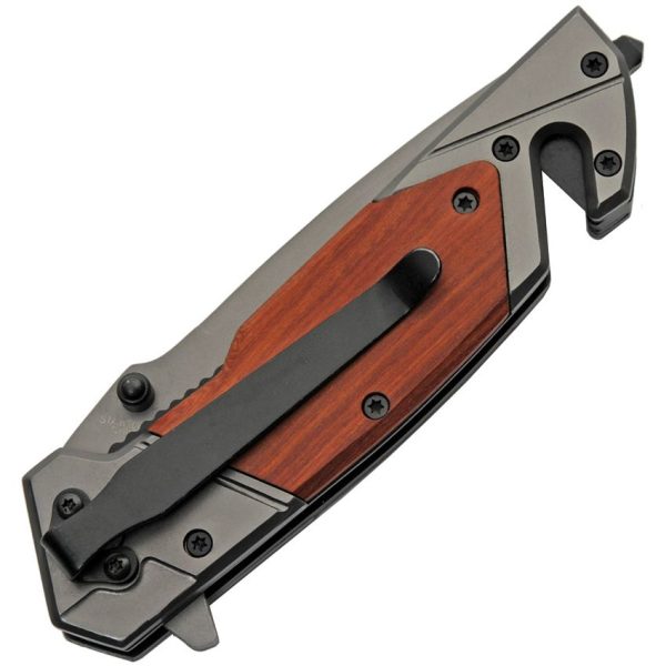 Rite Edge Rescue Linerlock - Gray Titanium Blade