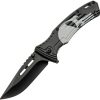 CN300531.jpg China Made Punisher Skull Linerlock A/O - Black