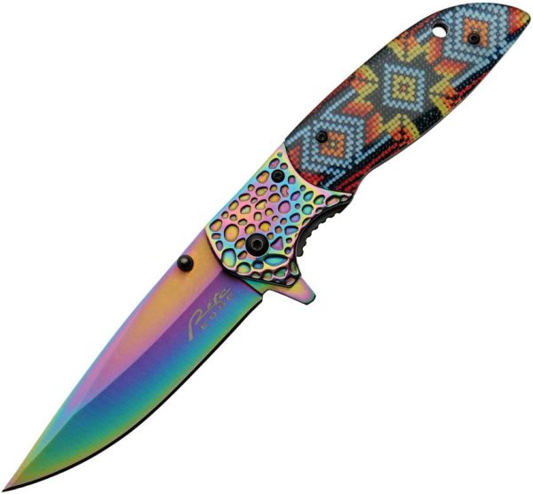 Rite Edge Native Beads Linerlock - Spectrum Blade