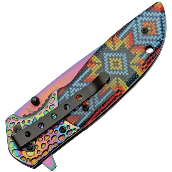 Rite Edge Native Beads Linerlock - Spectrum Blade