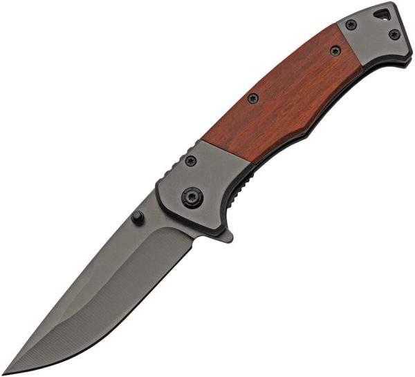 Rite Edge Sleek Linerlock - Gray Titanium Blade