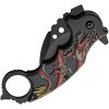 Rite Edge Dragon Linerlock Red - Karambit Blade