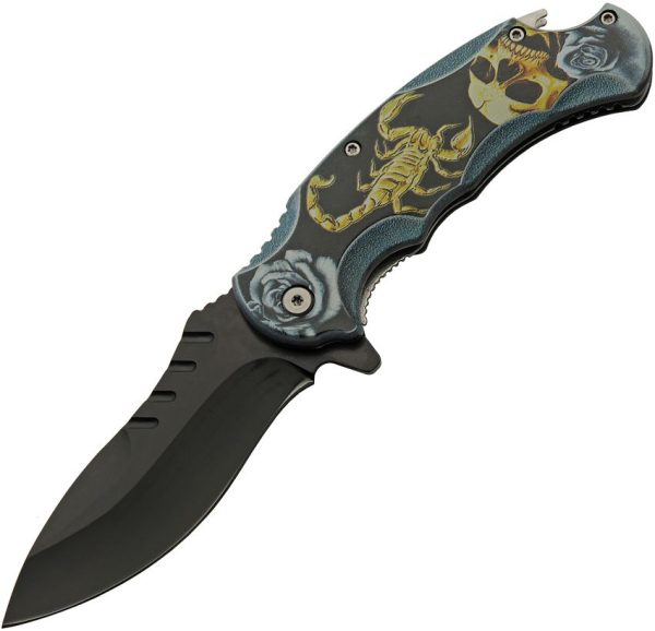 Rite Edge Scorpion Warrior Linerlock - Black Blade